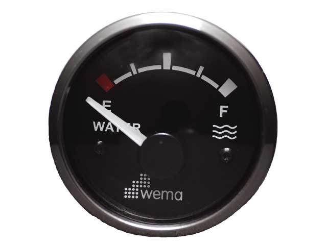 Wema Silver Gauge serie med glas-linse.