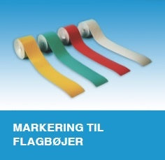 Markering til flagbøjer