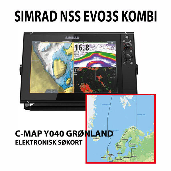 SIMRAD NSS EVO3S 12" inkl.Kort