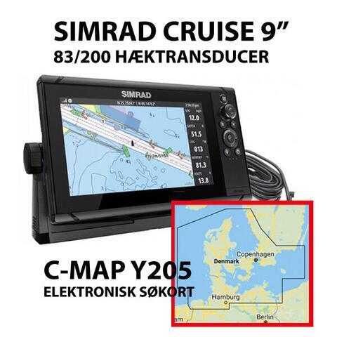 SIMRAD CRUISE 9" inkl.Kort