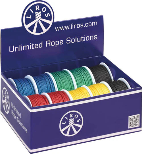 Liros Polyester Braid 3mm hvid - 500 mtr.