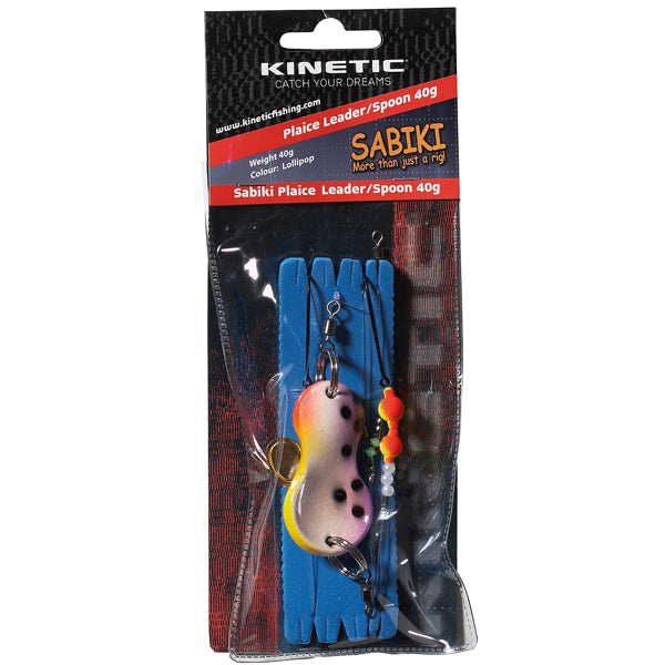 Kinetic Sabiki Plaice Leader/Spoon 60g Lollipop