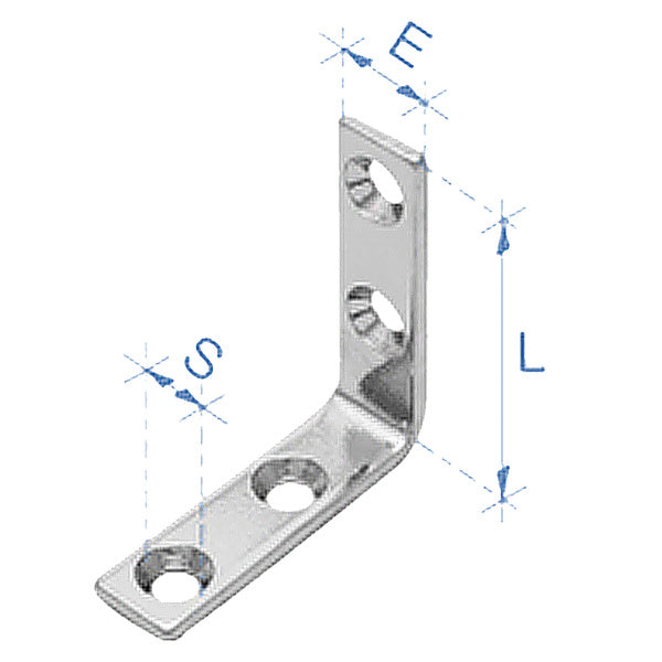 Vinkel beslag AISI 304
