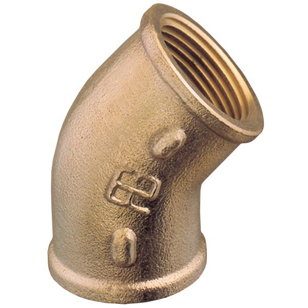 Bøjning 45gr. ind/ind   3/8" bronze