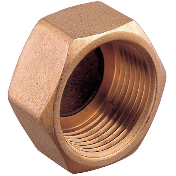 Slutmuffe ind.gev   1/4" bronze