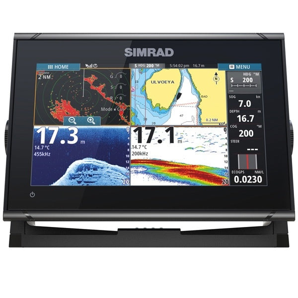 Simrad GO12 XSE, m/activeimaging 3-i-1 hæk transducer