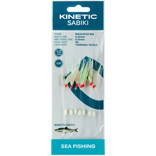 Kinetic Sabiki Heringsblei MaxCatch, Fishskin/Mix