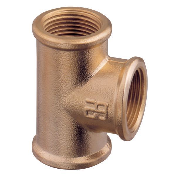 T-Stück 2 1/2" Bronze