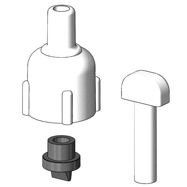 Auslauf für Anti-Siphon inklusive Werkzeug weiß, Trudesign 