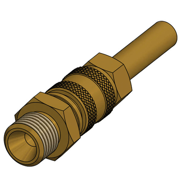 Gas-Schnellkupplung Ø8 mm Rohr – 1/4" V-Außengewinde