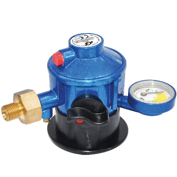 Gasregler Jumpo zum Anklicken mit Manometer und 1/4"-Gewinde