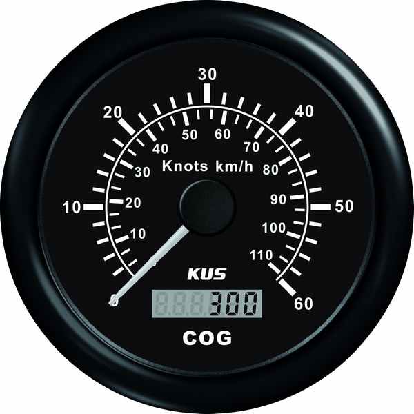 Kus gps speed 0-30knob, sort 12/24v ø85