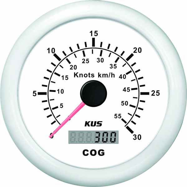 Kus gps speed 0-30knob, hvid 12/24v ø85