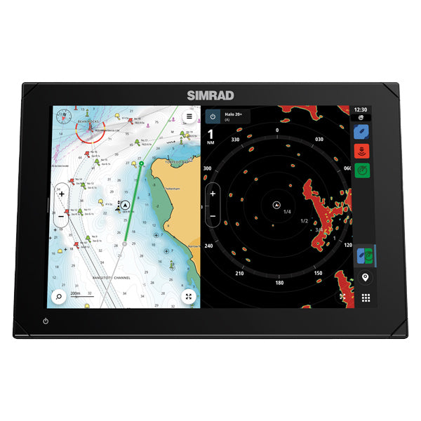 Simrad NSX 3012 mit aktivem 3-in-1-Heckgeber