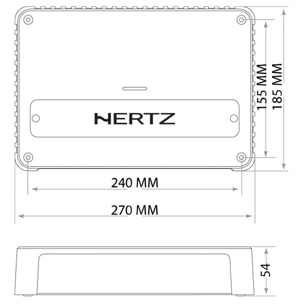 Hertz Venezia V5C marine forstærker - 5 kanaler 4x115W+1x550