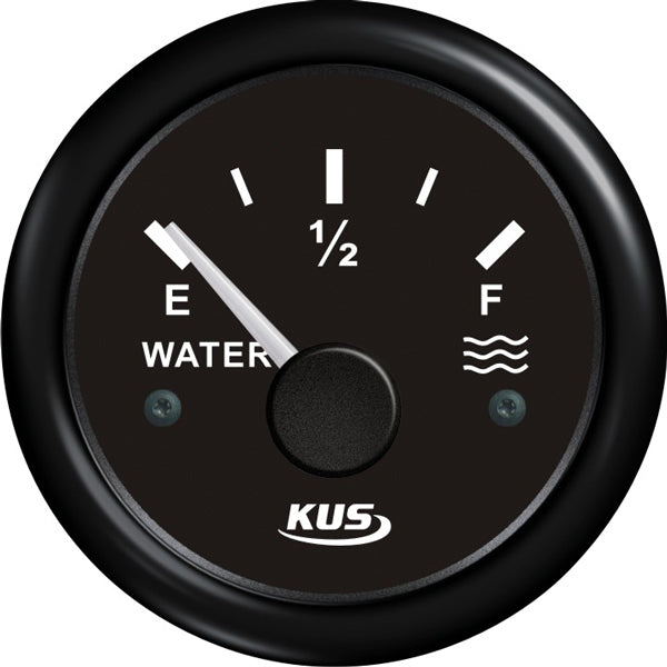 Kus Tankanzeige Wasser schwarz 0-190 Ohm 12/24 V