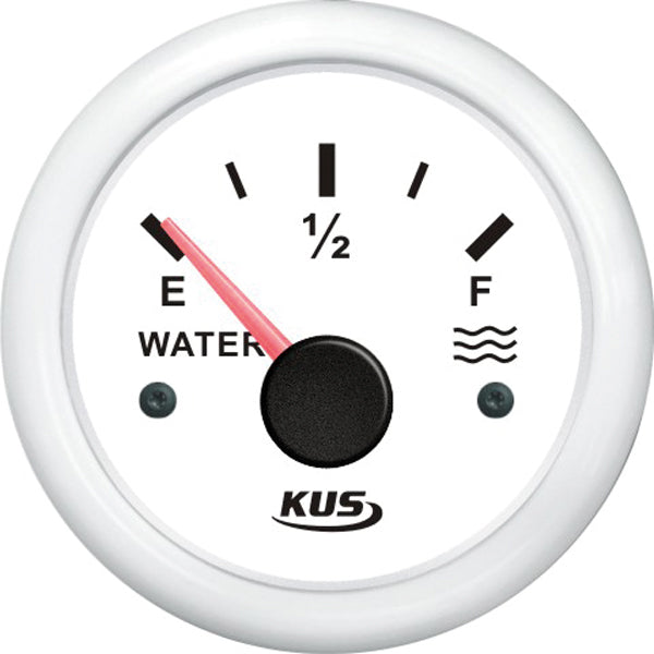 Kus Tankanzeige Wasser weiß 0-190 Ohm 12/24 V