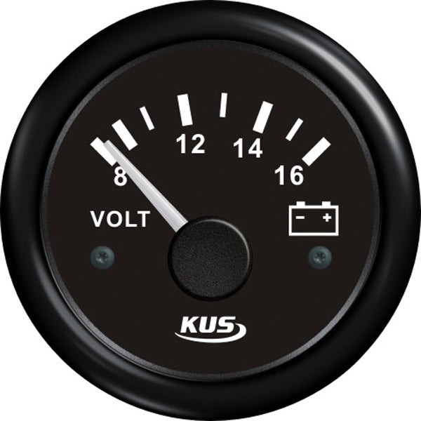 Kus Voltmeter schwarz 12V