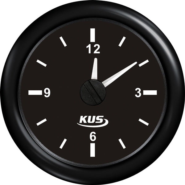 Kus-Uhr, schwarz, 12/24 V