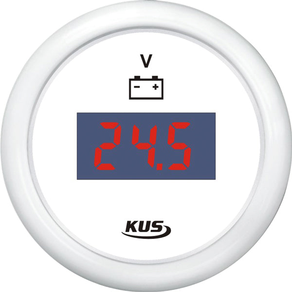 Kus Digitalvoltmeter 9-32V, weiß, 12/24V