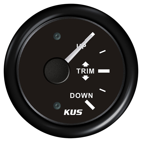 Kus-Trimmanzeige, schwarz 0-190 Ohm, 12/24 V