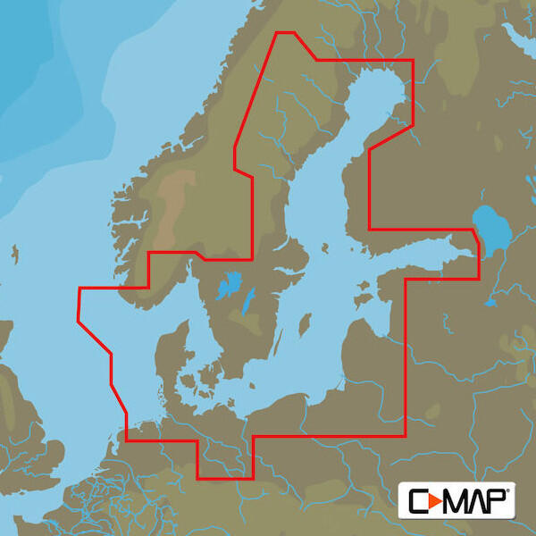 C-Map D299 Max 4-D, Danmark til Raymarine