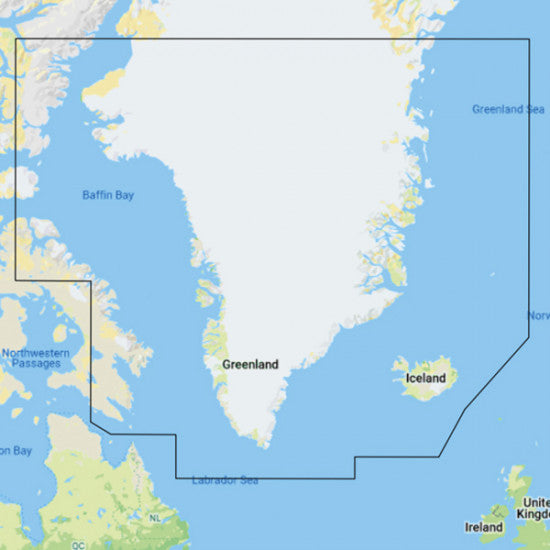 C-Map Y040 Grönlandkarte „NUR beim Kauf eines Plotters“