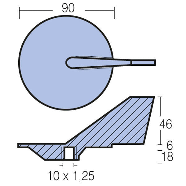 Zinkanode til Yamaha for 60-90 HK 668-45371-02