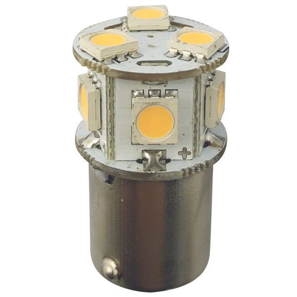 1852 LED bajonet BA15S Ø19x33mm 10-36Vdc, 2 stk