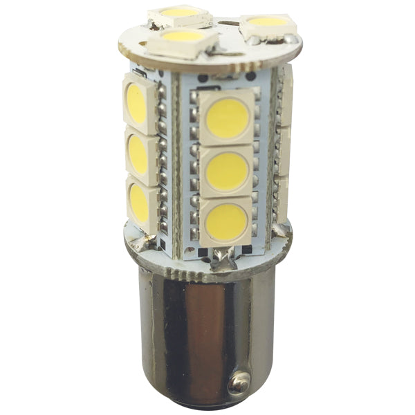 1852 LED lanterne pære BAY15D Ø23x55mm 10-36Vdc, 2 stk