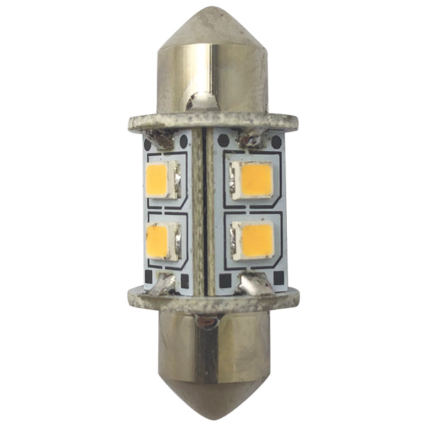 1852 LED pinolpære 31mm 10-36Vdc omni, 2 stk