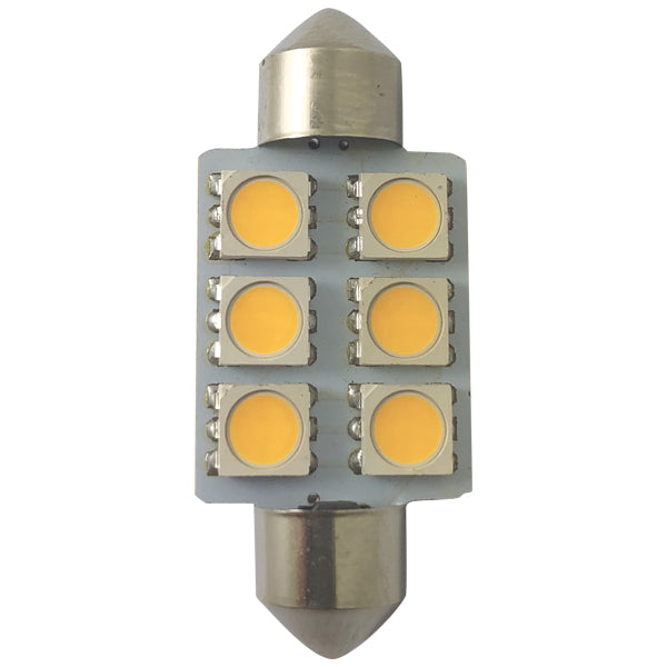 1852 LED lantern pinolpære 37mm 10-36Vdc, 2 stk