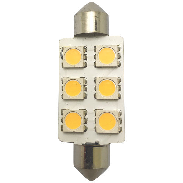 1852 LED pinolpære 42mm 10-36Vdc 120 °, 2 stk