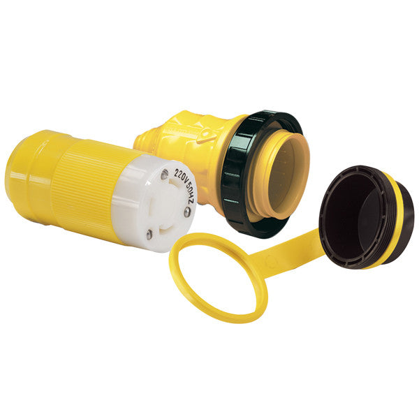 Marinco landstrømsstik 32Amp med cover og kappe