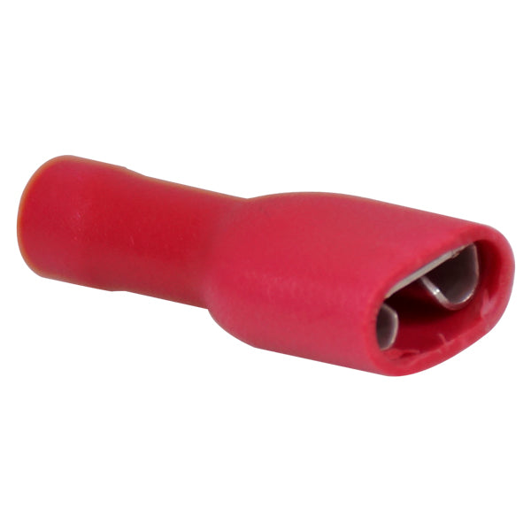 Flachstecker weiblich isolieren. rot 6,4x0,8mm 10 Stk