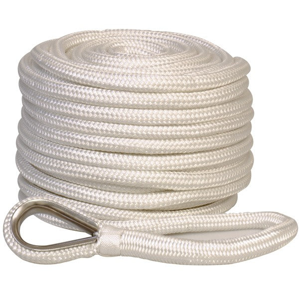 Ankerseil aus geflochtenem Polyester mit Leine 14 mm, 30 Meter