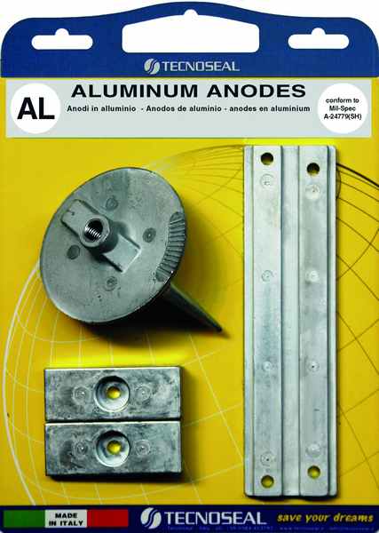 Alu anode kit til mercury f75-115