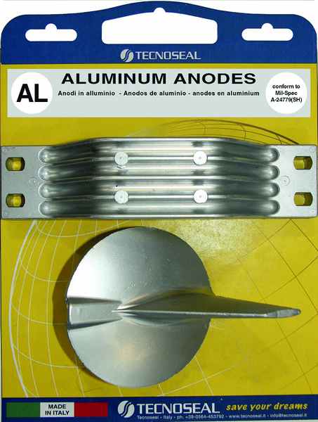 Alu anode kit til yamaha 200-300 high performance