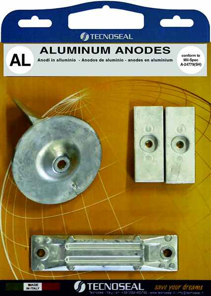 Alu anode kit til honda 40hk & 50hk