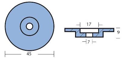 Zinkanode til Tohatsu 9,9 - 140 HK