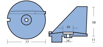 Zinkanode til Tohatsu 60 - 140 HK