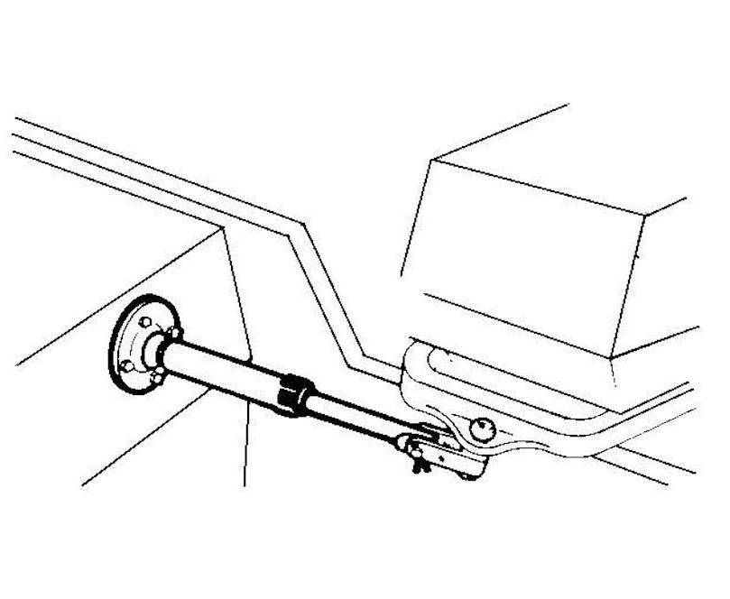 Ultraflex motorbrøndsbeslag/styring SS