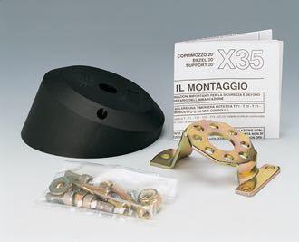 Ultraflex monteringsflange sort 20 gr.