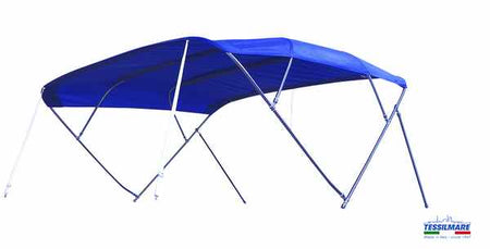 Bimini top fly inox 255x255x140cm navy