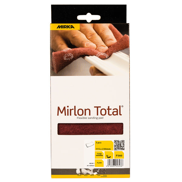 Mirka Mirlon total Schleifschwamm 360 rot 115x230mm 3 Stk. pk