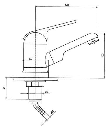 Talamex 1-Grebs blandingsbatteri