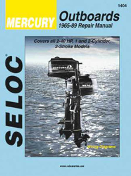 Reparationsmanual for Påhængsmotor MERCURY 1965-1989