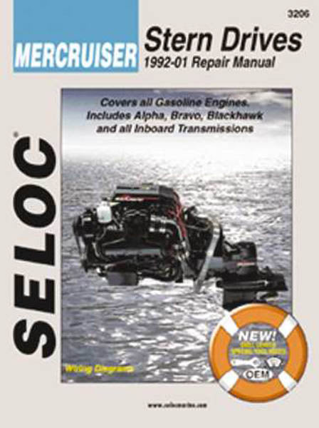 Reparationsmanual for indbordsmotor Mercrusier 1992-2001