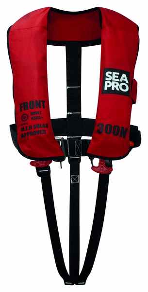 Seapro 300n solas vest red med harness