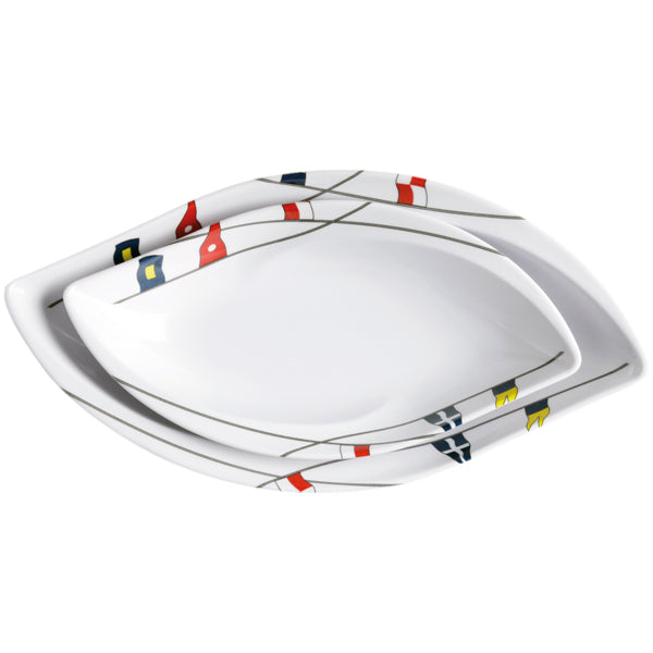 MB Regata ovales Snack-Set 25 x 12,8 cm 227 gr. 4 Stück